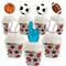 Big Dot of Happiness Go, Fight, Win - Sports - Cupcake Decoration - Baby Shower or Birthday Party Cupcake Wrappers and Treat Picks Kit - Set of 24